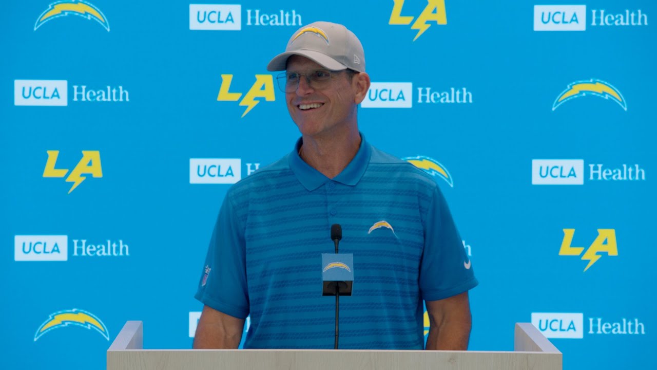 Jim Harbaugh On Maxx Crosby & Raiders Week | LA Chargers