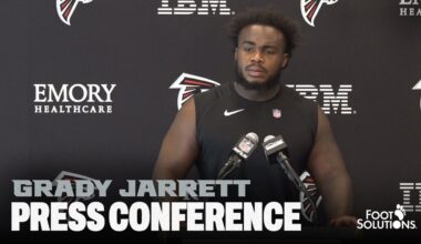 Grady Jarrett on facing familiar offense in Week 1 | Press Conference | Atlanta Falcons