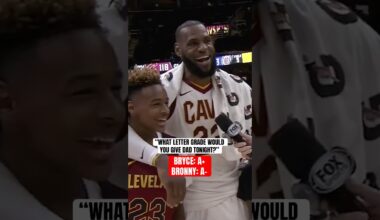 When Bronny & Bryce graded LeBron's performance 😅