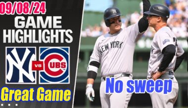 New York Yankees vs Chicago Cubs [FULL GAME] Highlights Sep 8, 2024 | MLB Highlights