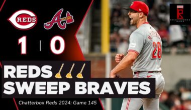 Cincinnati Reds SWEEP Atlanta Braves (sort of) behind Nick Martinez | Chatterbox Reds | Game 145