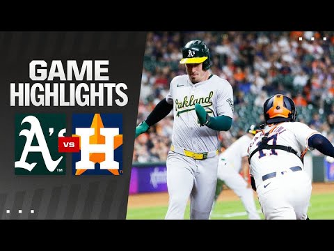 A's vs. Astros Game Highlights (9/10/24) | MLB Highlights