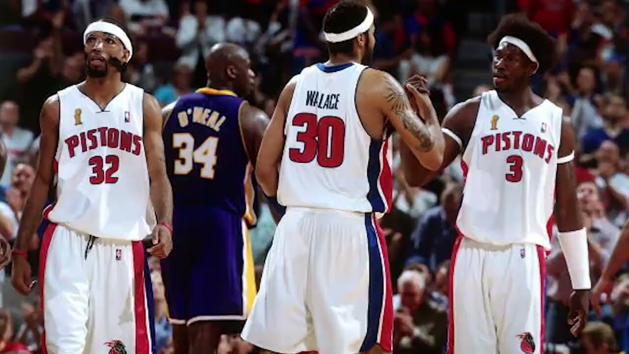 Throwback 2004.6.13 NBA Finals Lakers at Detroit Pistons G4 FHD！Prince locks down Kobe Bryant！