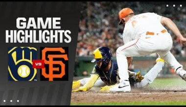 Brewers vs. Giants Game Highlights (9/10/24) | MLB Highlights