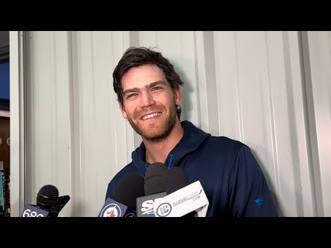 Informal Winnipeg Jets media availability: Adam Lowry