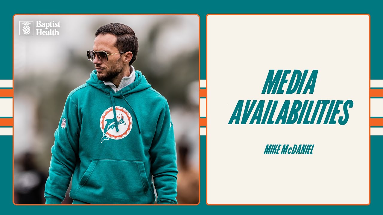 Coach Mike McDaniel meets with the media | Miami Dolphins