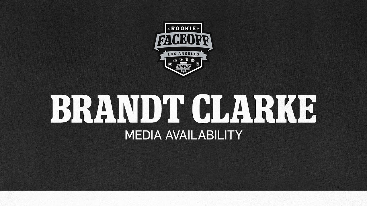 Defenseman Brandt Clarke | 2024 LA Kings Rookie Face-off | Media Availability