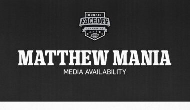 Defenseman Matthew Mania | | 2024 LA Kings Rookie Face-off | Media Availability