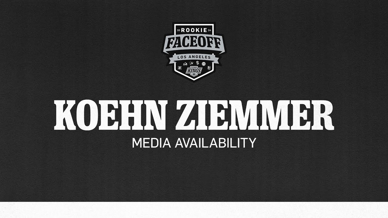 Forward Koehn Ziemmer | 2024 LA Kings Rookie Face-off | Media Availability