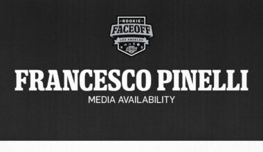 Forward Francesco Pinelli | | 2024 LA Kings Rookie Face-off | Media Availability
