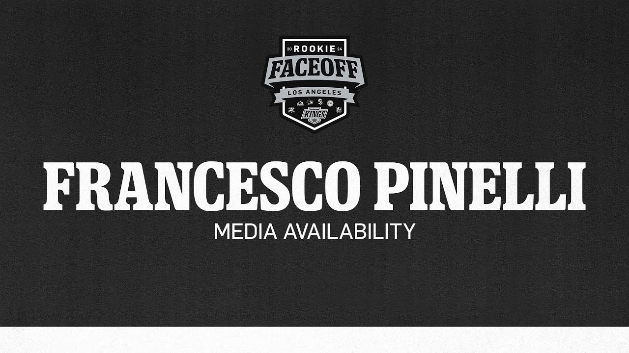 Forward Francesco Pinelli | | 2024 LA Kings Rookie Face-off | Media Availability