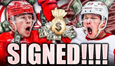 DETROIT RED WINGS SIGN LUCAS RAYMOND TO AN 8-YEAR CONTRACT: HUMONGOUS MOVE FROM STEVE YZERMAN