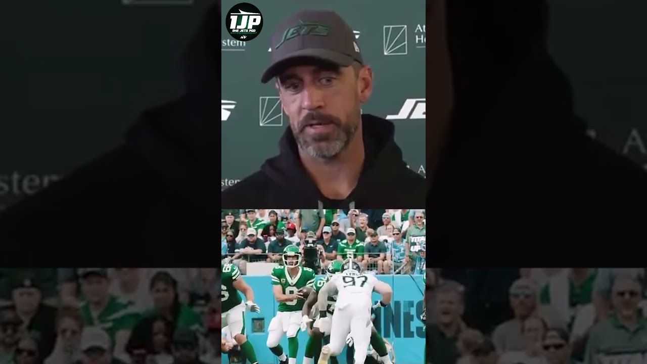 Rodgers gives thoughts on O-Line. #jets #nyjets #nfl #sports #aaronrodgers #newyorkjets #sportsnews