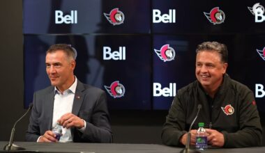 Steve Staios and Travis Green Training Camp Media Availability