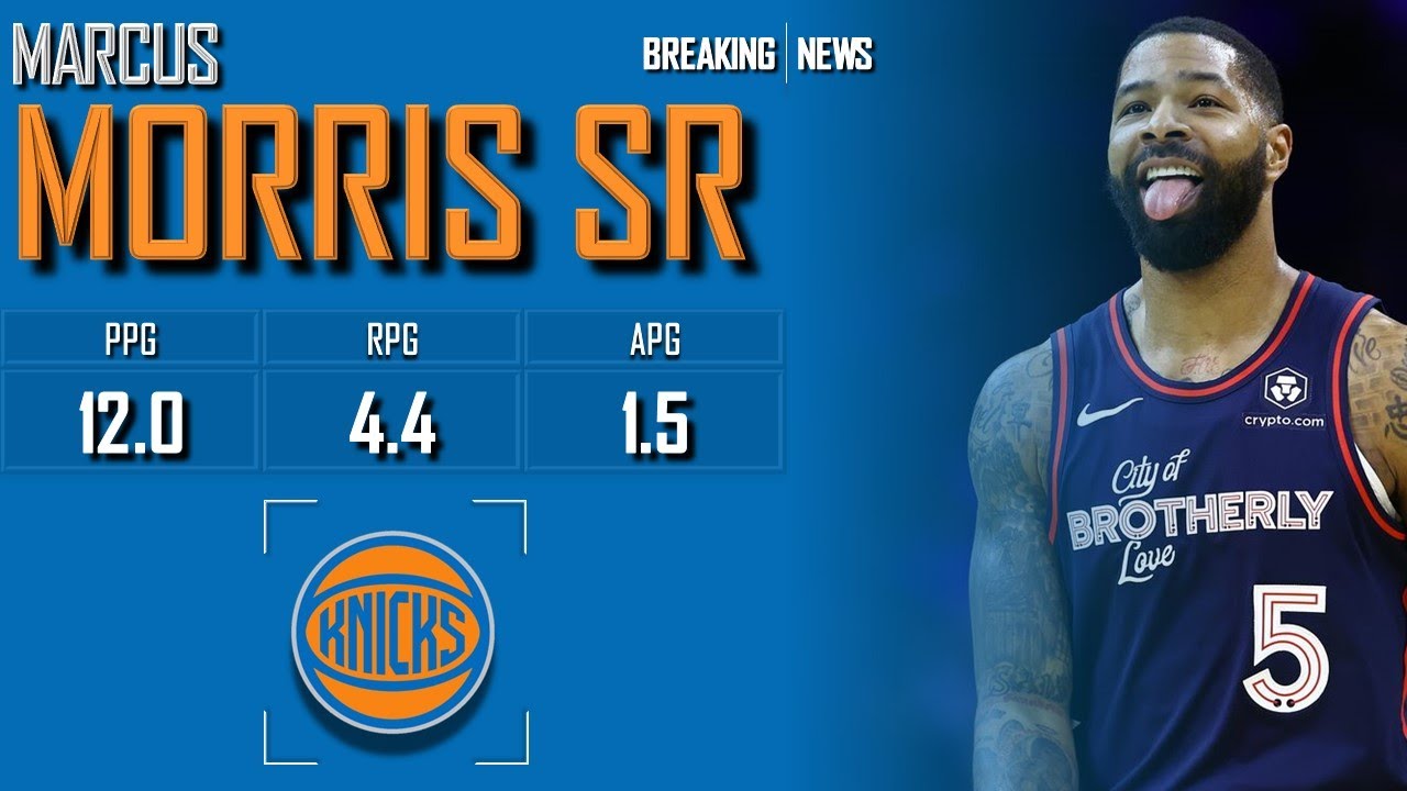 𝐁𝐑𝐄𝐀𝐊𝐈𝐍𝐆 𝐍𝐄𝐖𝐒: New York Knicks Reunite With Marcus Morris Sr On Exhibit 9 Deal | 2024 NBA Offseason
