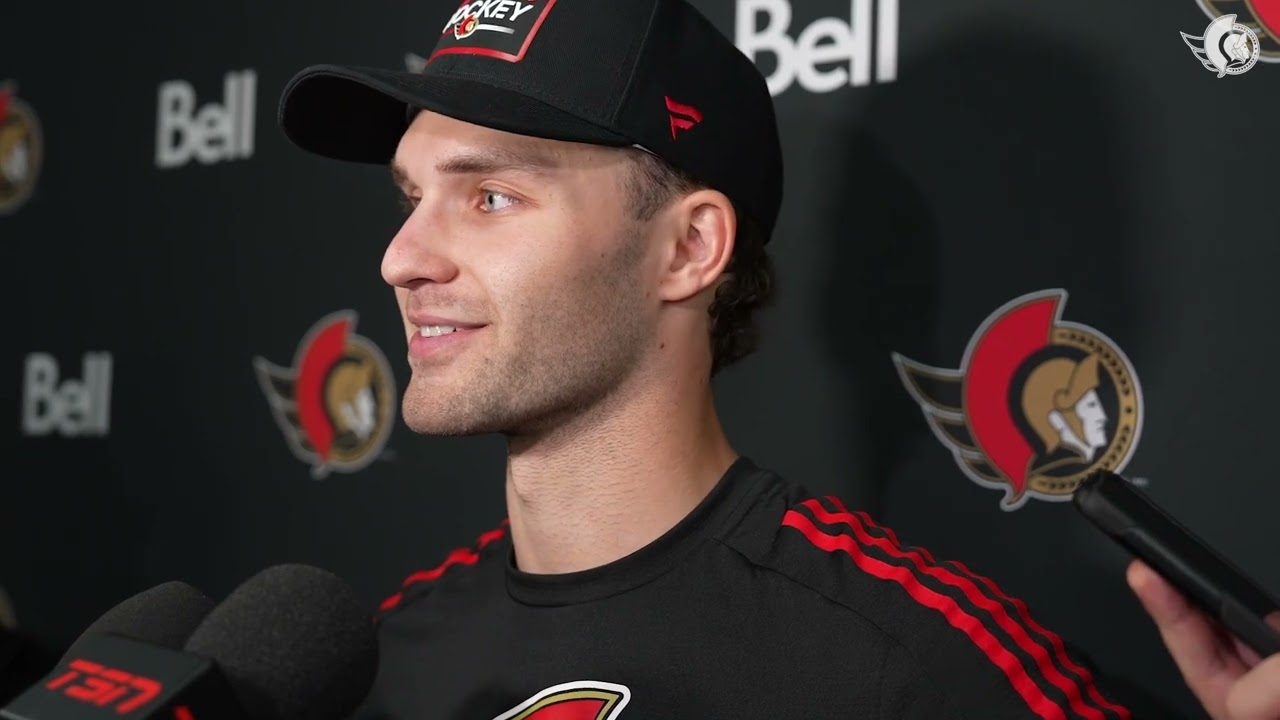 Training Camp: Josh Norris, Shane Pinto, and Travis Green Media Availability