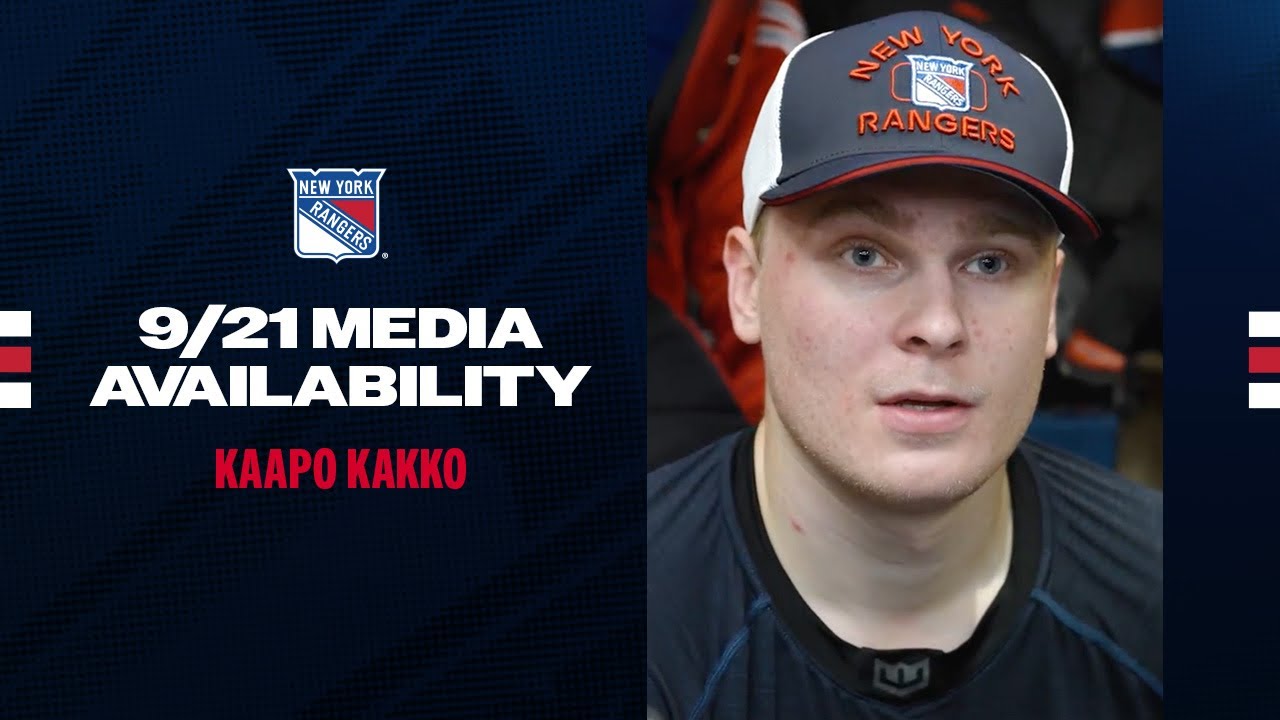 NYR 2024-25 Preseason: Kaapo Kakko Media Availability | Sept. 21, 2024