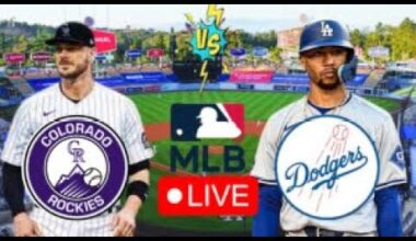 EN VIVO: COLORADO ROCKIES VS LOS ANGELES DODGERS | DODGERS EN VIVO HOY | MLB LIVE | PLAY BY PLAY