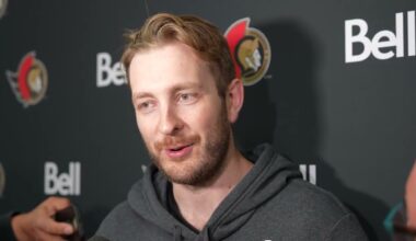 Training Camp: Brady Tkachuk, Claude Giroux, and Linus Ullmark Media Availability