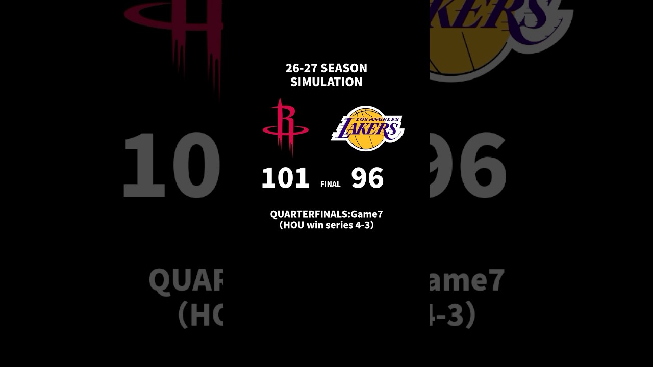 Houston Rockets vs Los Angeles Lakers Game 7 | 2027 WCSF