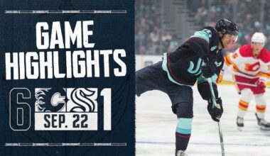 Seattle Kraken vs. Calgary Flames | 09/22 Game Highlights