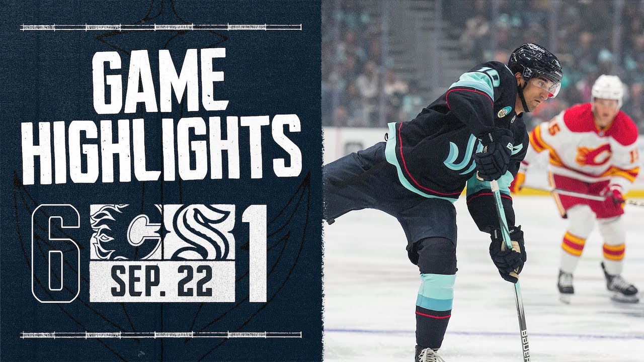 Seattle Kraken vs. Calgary Flames | 09/22 Game Highlights