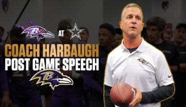 John Harbaugh's Locker Room Speech After Cowboys Win | Baltimore Ravens