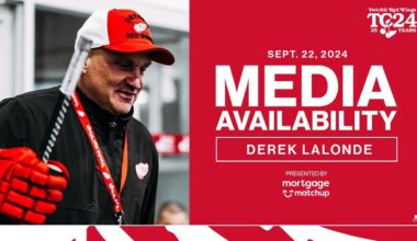 Derek Lalonde Training Camp Media | Sept. 22, 2024