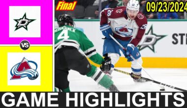 Dallas Stars vs Colorado Avalanche Full Game Highlights | preseason | 2024 NHL Season