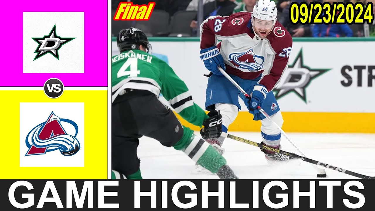 Dallas Stars vs Colorado Avalanche Full Game Highlights | preseason | 2024 NHL Season
