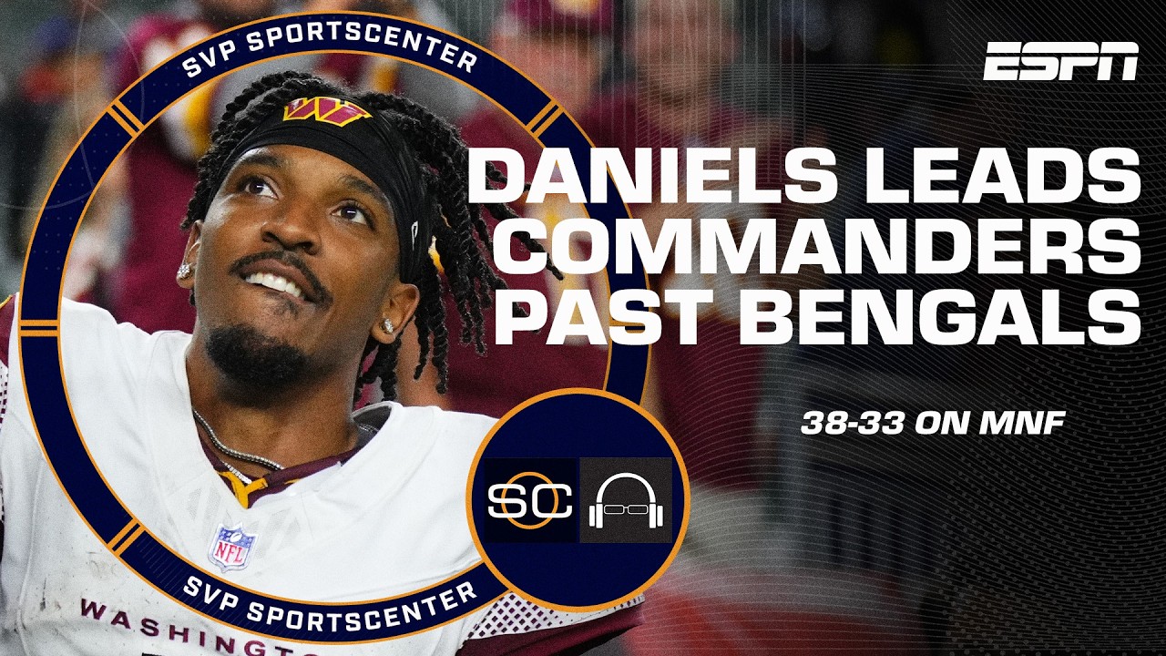 Commanders vs. Bengals FULL REACTION 🏈 Jayden Daniels has historic performance | SC with SVP