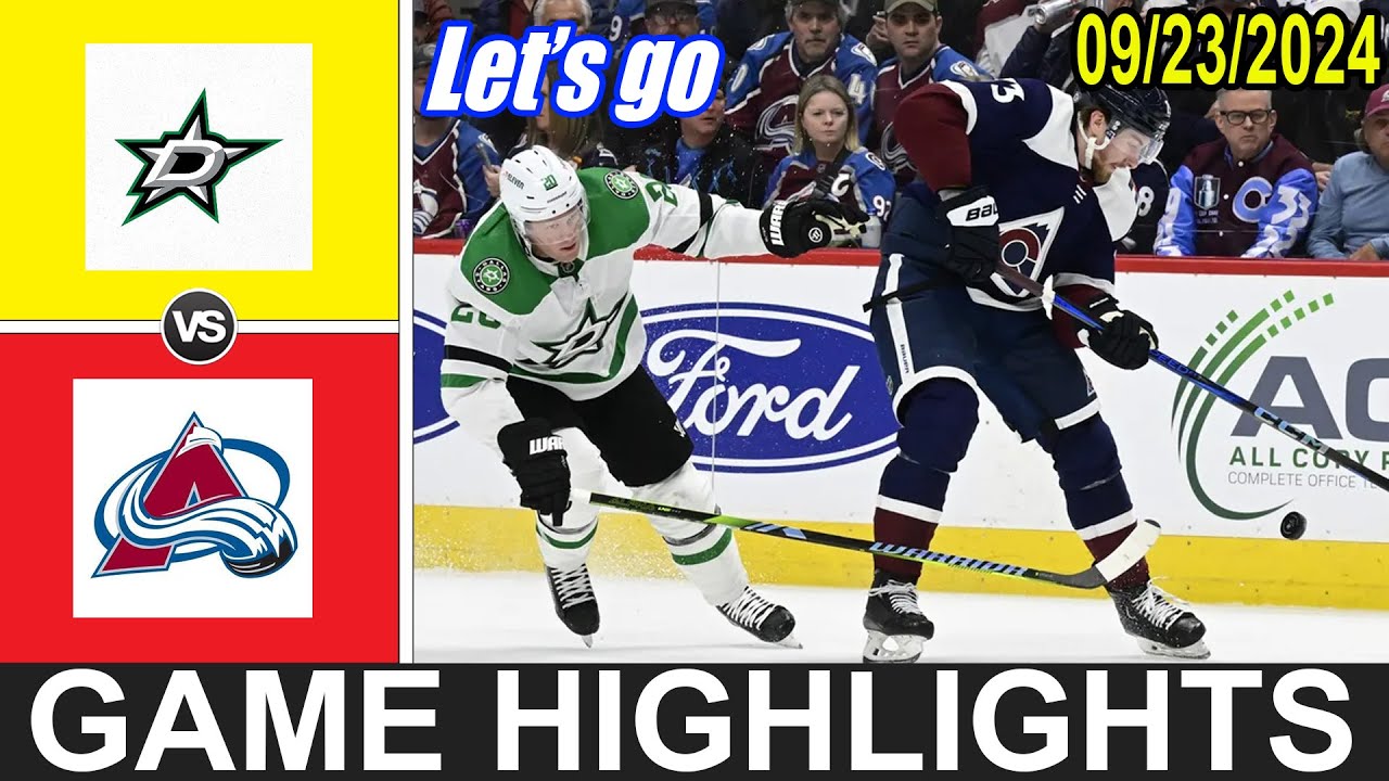 Dallas Stars vs Colorado Avalanche (09/23/24) Highlights preseason | 2024 NHL Season
