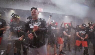 Orioles Celebrate Clinching in the Clubhouse | Baltimore Orioles