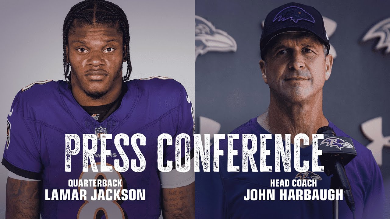 John Harbaugh, Lamar Jackson Media Availability | Baltimore Ravens