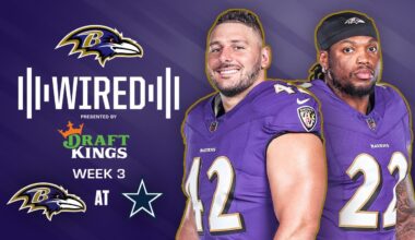 Pat Ricard Mic'd Up for Monster Game From Derrick Henry At Dallas | Ravens Wired