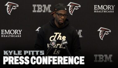 Kyle Pitts speaks with the media ahead of matchup with rival New Orleans Saints | Press Conference