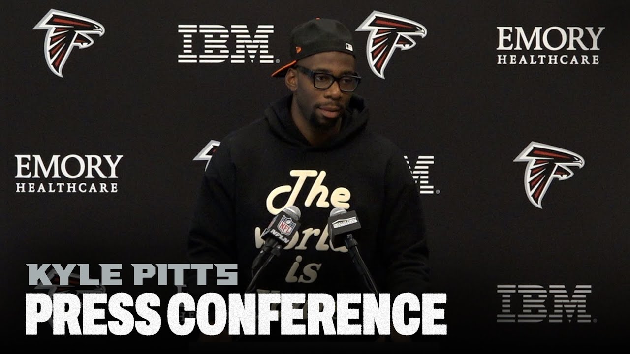 Kyle Pitts speaks with the media ahead of matchup with rival New Orleans Saints | Press Conference