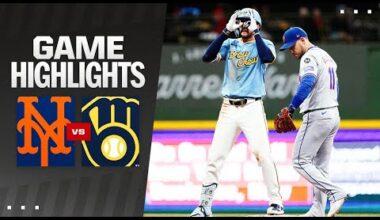 Mets vs. Brewers Game Highlights (9/27/24) | MLB Highlights