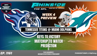 Miami Dolphins Catch A HUGE BREAK For Week 4 Against The Titans?!