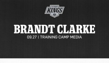 Defenseman Brandt Clarke | 09.27 LA Kings Training Camp Media Availability
