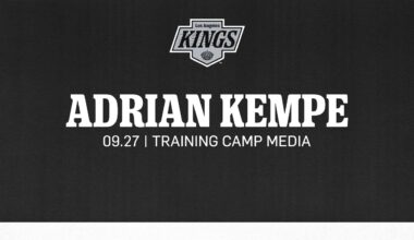 Forward Adrian Kempe | 09.27 LA Kings Training Camp Media Availability