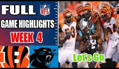 Cincinnati Bengals vs Carolina Panthers Game Highlights Week 4 | NFL Highlights 2024
