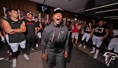 Raheem Morris postgame victory speech | New Orleans Saints vs. Atlanta Falcons