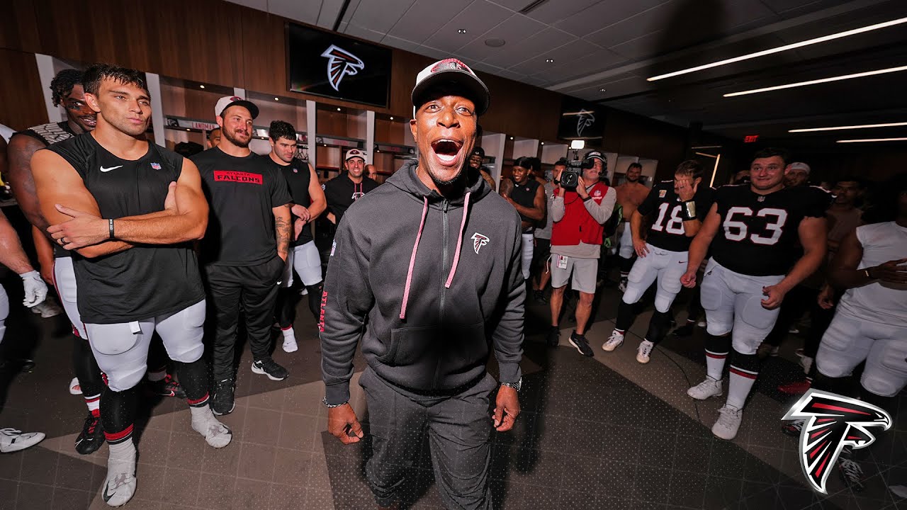 Raheem Morris postgame victory speech | New Orleans Saints vs. Atlanta Falcons