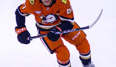 Anaheim ducks uniform set up