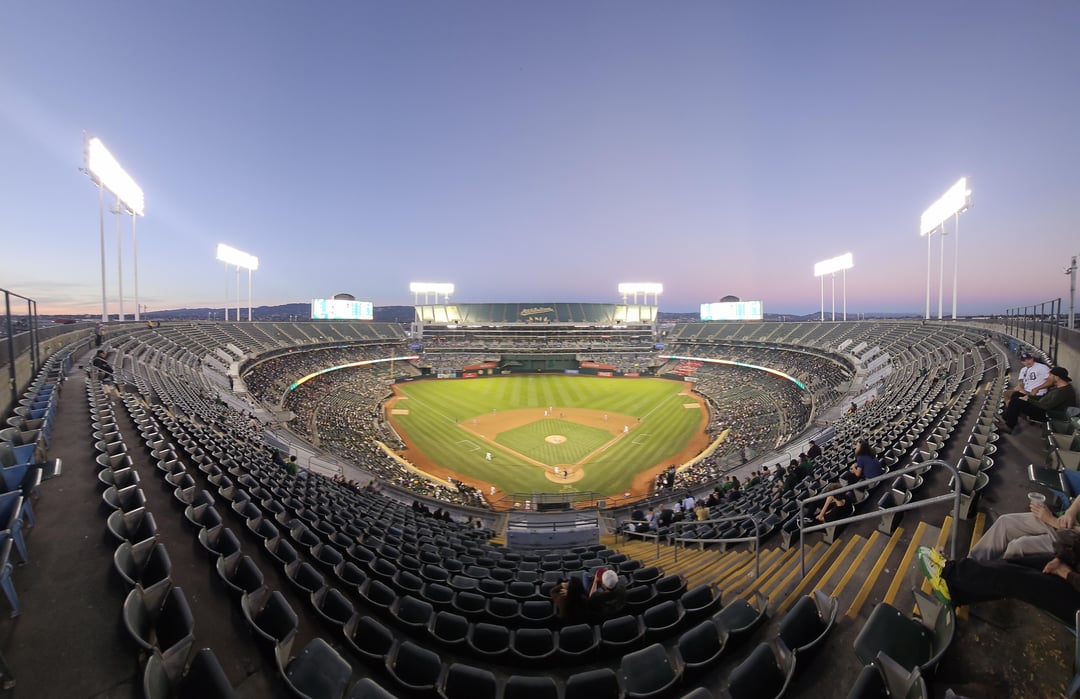 #19/30 - flew across the country to experience it. Found myself tearing up at times and covered in goosebumps at others. Lovely people, truly a baseball town. One of the best memories of my entire life. 13TH INNING WALK OFF!! Thank you, Oakland, and fuck you John.