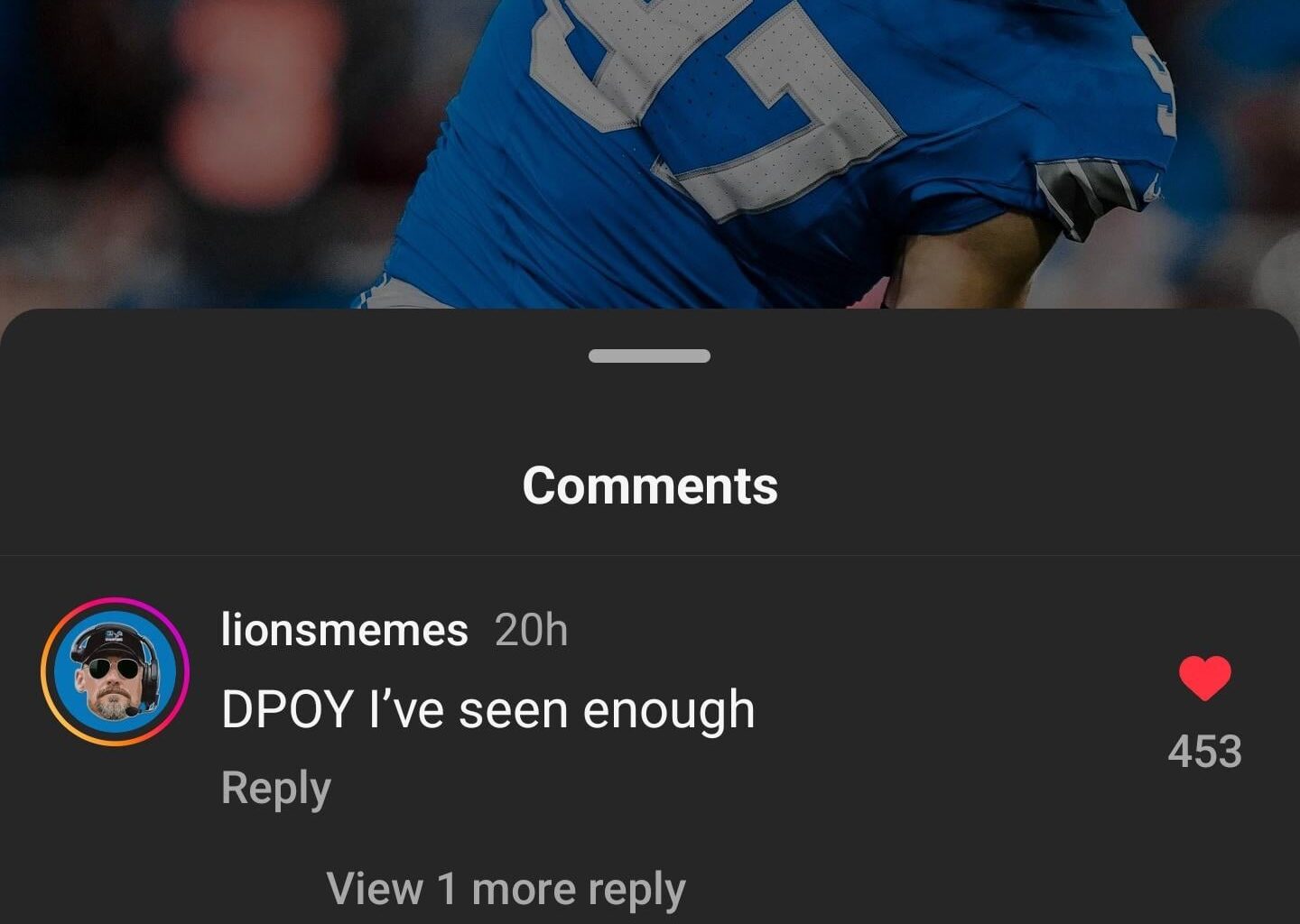 Von Miller giving Hutch some love on Instagram