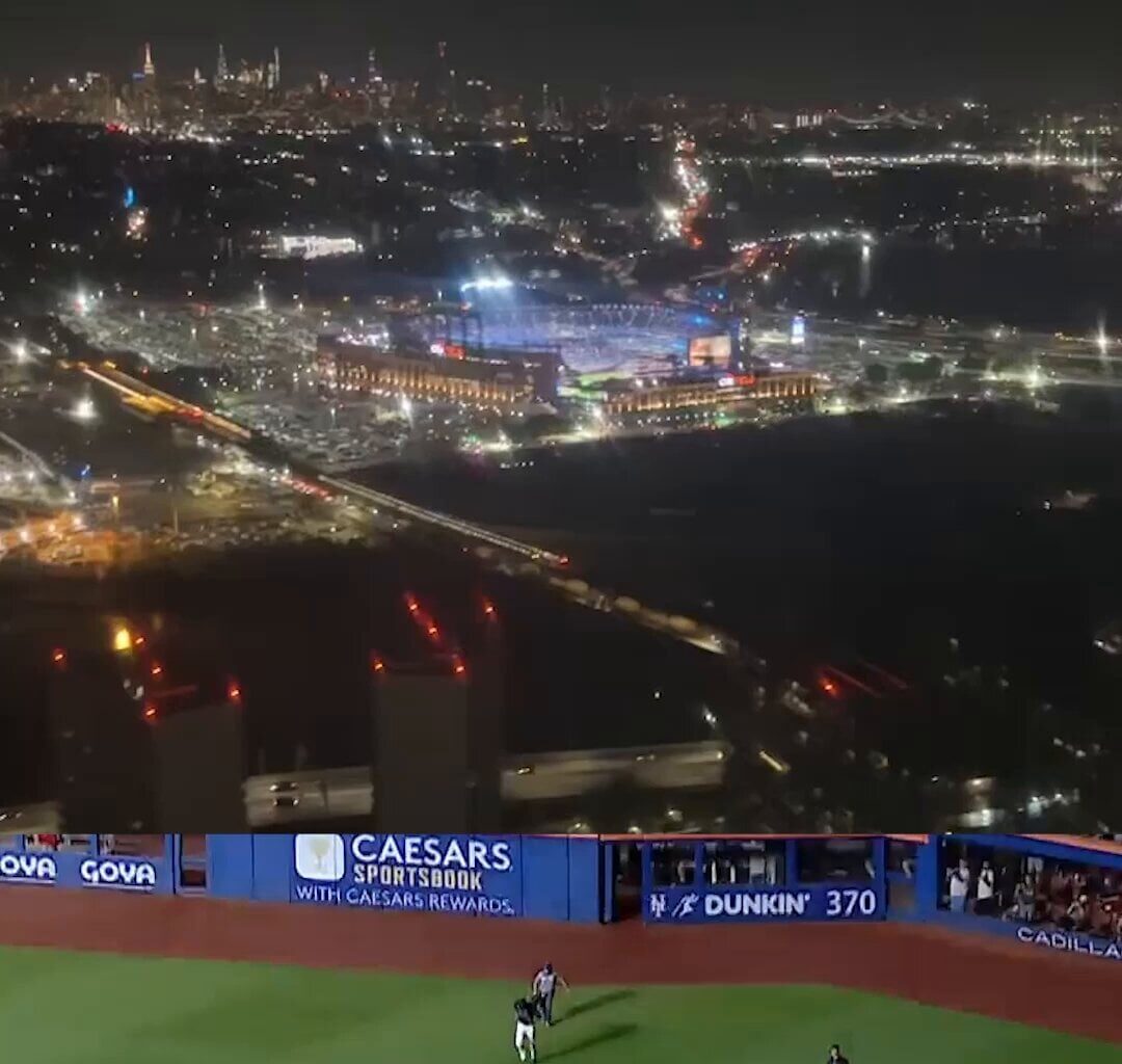 Plane POV of Edwin Diaz’s entrance last night