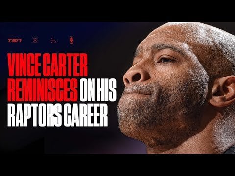 Vince Carter overcome with emotion as he reminisces on career with Raptors