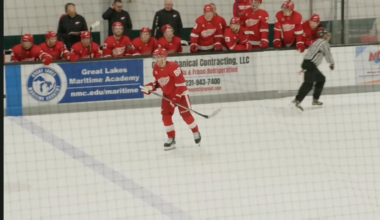 Patrick Kane shootout goal during today's Red vs White Game
